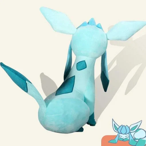 Pkm.store Pokemon Kuscheltiere-Glaziola / Glaceon Im Neuen Look - Pokemon Kuscheltier (Ca. 30Cm)