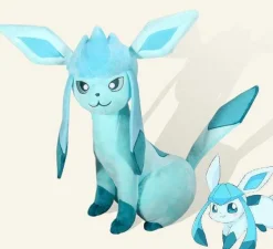 Pkm.store Pokemon Kuscheltiere-Glaziola / Glaceon Im Neuen Look - Pokemon Kuscheltier (Ca. 30Cm)