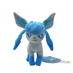 Pkm.store Pokemon Kuscheltiere-Glaziola / Glaceon Plusch Pokemon (Ca. 17Cm)