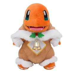 Pkm.store Herbst & Winter-Glumanda Charmander Stofftier Cosplay Weihnachts Edition (Ca. 24Cm)