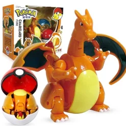 Pkm.store Pokemon Spielzeug-Glurak / Charizard Spiel Figur Mit Pokeball Pokemon Spielzeug Set