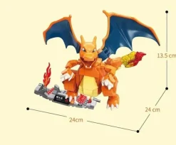 Pkm.store Pokemon Bausteine-Glurak Charizard Baustein Set