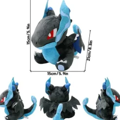 Pkm.store Pokemon Kuscheltiere-Glurak Plusch Pokemon In Verschiedenen Formen, Mega Y, Mega X, Schillernd Uvm.
