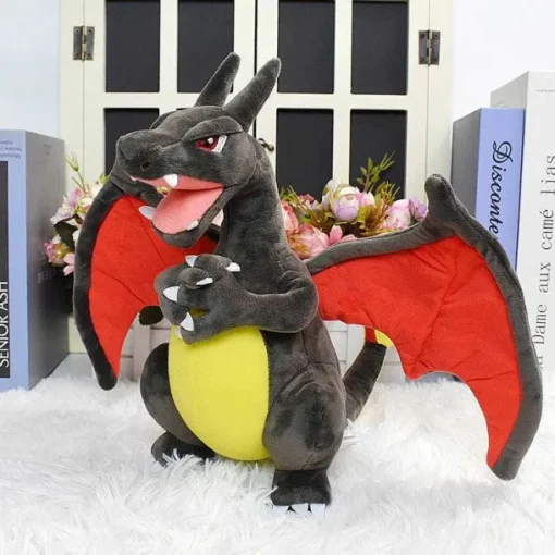 Pkm.store Pokemon Kuscheltiere-Glurak Plusch Pokemon In Verschiedenen Formen, Mega Y, Mega X, Schillernd Uvm.