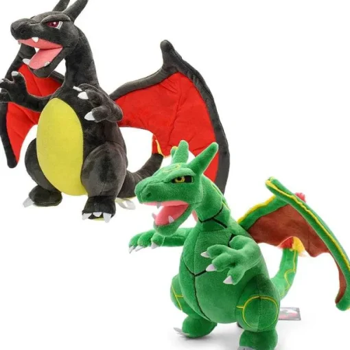 Pkm.store Pokemon Kuscheltiere-Glurak Plusch Pokemon In Verschiedenen Formen, Mega Y, Mega X, Schillernd Uvm.