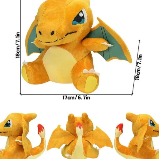 Pkm.store Pokemon Kuscheltiere-Glurak Plusch Pokemon In Verschiedenen Formen, Mega Y, Mega X, Schillernd Uvm.