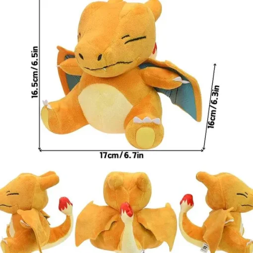 Pkm.store Pokemon Kuscheltiere-Glurak Plusch Pokemon In Verschiedenen Formen, Mega Y, Mega X, Schillernd Uvm.