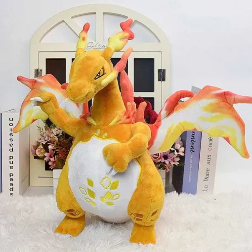 Pkm.store Pokemon Kuscheltiere-Glurak Plusch Pokemon In Verschiedenen Formen, Mega Y, Mega X, Schillernd Uvm.