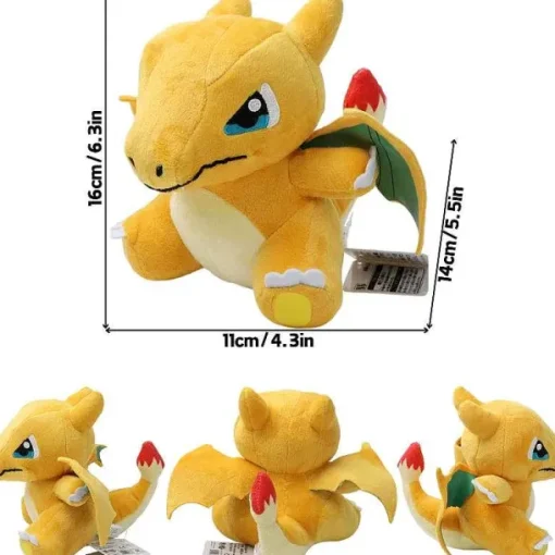 Pkm.store Pokemon Kuscheltiere-Glurak Plusch Pokemon In Verschiedenen Formen, Mega Y, Mega X, Schillernd Uvm.