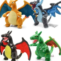 Pkm.store Pokemon Kuscheltiere-Glurak Plusch Pokemon In Verschiedenen Formen, Mega Y, Mega X, Schillernd Uvm.