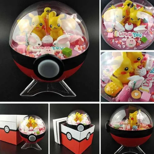 Pkm.store Pokeball & Pokebälle-Groser Pokeball Mit Pokemon Figur