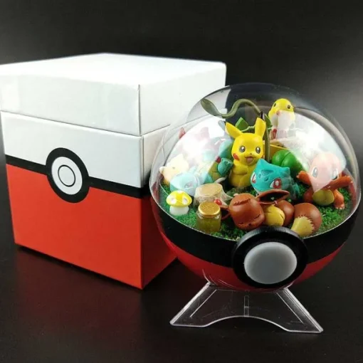 Pkm.store Pokeball & Pokebälle-Groser Pokeball Mit Pokemon Figur
