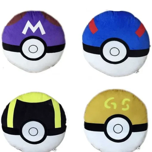 Pkm.store Pokemon Kuscheltiere-Groses Plusch Pokeball Kissen Ca. 40X40Cm