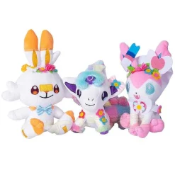 Pkm.store Pokemon Schwert & Schild-Halloween Scorbunny, Sylveon Oder Ponyta Kuschel Pokemon Blumen Edition