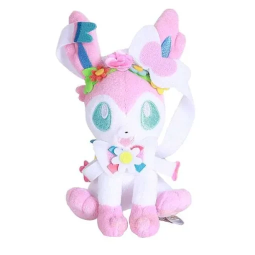 Pkm.store Pokemon Schwert & Schild-Halloween Scorbunny, Sylveon Oder Ponyta Kuschel Pokemon Blumen Edition