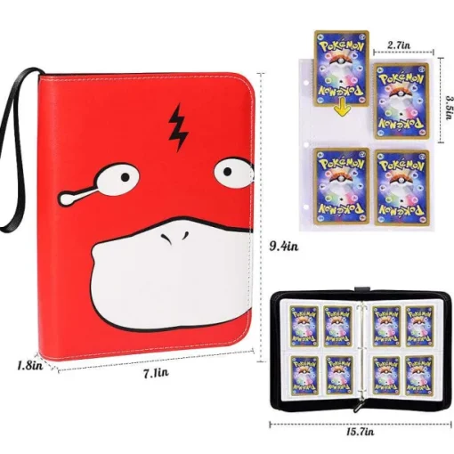 Pkm.store Pokemon Sammelalbum-Hochwertige Schutz- Und Sammeltasche Fur Pokemon Karten (200 Oder 400 Karten)