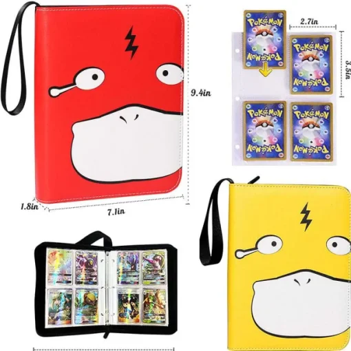 Pkm.store Pokemon Sammelalbum-Hochwertige Schutz- Und Sammeltasche Fur Pokemon Karten (200 Oder 400 Karten)