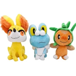 Pkm.store Pokemon Kuscheltiere-Igamaro / Chespin, Fynx / Fennekin Oder Froxy / Froakie Pokemon Stofftier (Ca. 17-24Cm)