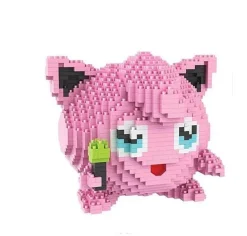 Pkm.store Pokemon Bausteine-Jigglypuff / Pummeluff Pokemon Baustein Set (1605 Teile)