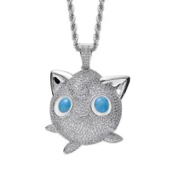 Pkm.store Sommer-Jigglypuff Pummeluff Halskette Hip Hop Style Pokemon