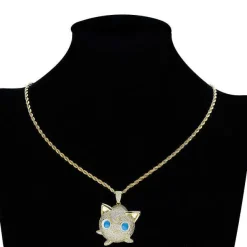 Pkm.store Sommer-Jigglypuff Pummeluff Halskette Hip Hop Style Pokemon