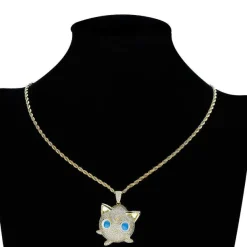 Pkm.store Sommer-Jigglypuff Pummeluff Halskette Hip Hop Style Pokemon