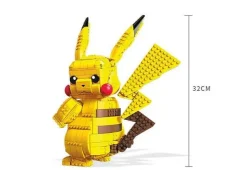 Pkm.store Pokemon Spielzeug-Jumbo Pikachu Mega Baustein Set Pokemon Figur