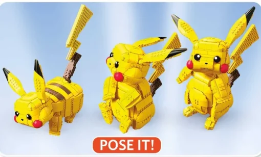 Pkm.store Pokemon Bausteine-Jumbo Pikachu Mega Baustein Set Pokemon Figur