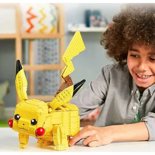 Pkm.store Pokemon Bausteine-Jumbo Pikachu Mega Baustein Set Pokemon Figur