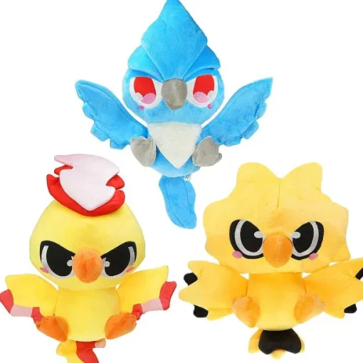 Pkm.store Pokemon Kuscheltiere-Kawaii Moltres, Articuno, Zapdos Plusch Figuren (Ca. 30Cm)
