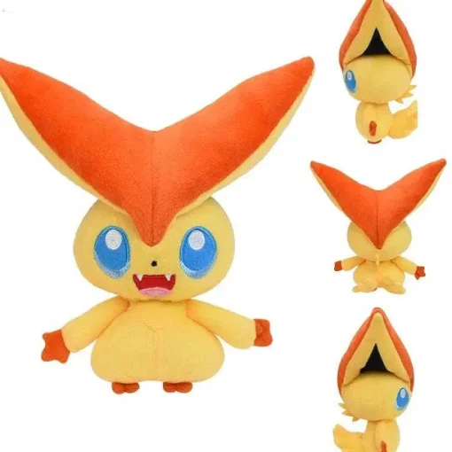 Pkm.store Pokemon Kuscheltiere-Kawaii Pokemon Victini Snivy Deerling Emolga Tepig Plusch Pokemon