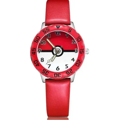 Pkm.store Uhren Und Wecker-Kinder Armbanduhr Mit Pikachu Oder Poke Ball Motiven