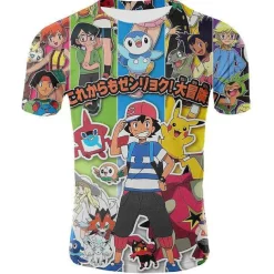 Pkm.store Sommer-Kinder T Shirts Pokemon Und Pikachu Motive