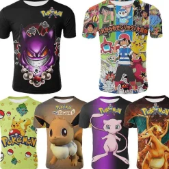 Pkm.store Sommer-Kinder T Shirts Pokemon Und Pikachu Motive