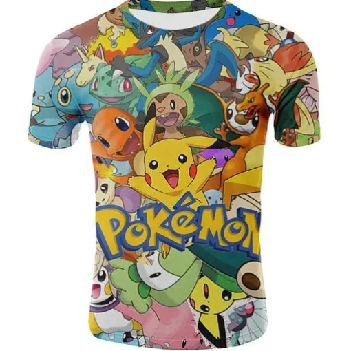 Pkm.store Sommer-Kinder T Shirts Pokemon Und Pikachu Motive