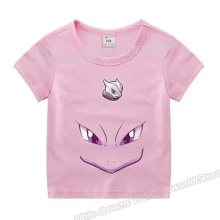 Pkm.store Sommer-Kinder T-Shirts Mit Niedlichen Pokemon Oder Pikachu Motiven