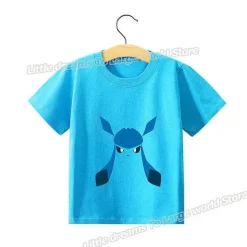 Pkm.store Sommer-Kinder T-Shirts Mit Niedlichen Pokemon Oder Pikachu Motiven