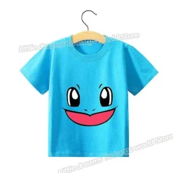 Pkm.store Sommer-Kinder T-Shirts Mit Niedlichen Pokemon Oder Pikachu Motiven