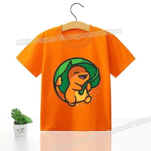 Pkm.store Sommer-Kinder T-Shirts Mit Niedlichen Pokemon Oder Pikachu Motiven