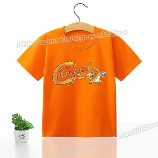 Pkm.store Sommer-Kinder T-Shirts Mit Niedlichen Pokemon Oder Pikachu Motiven