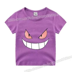 Pkm.store Sommer-Kinder T-Shirts Mit Niedlichen Pokemon Oder Pikachu Motiven