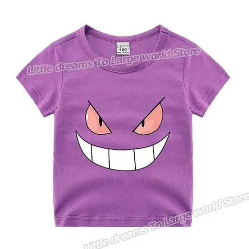 Pkm.store Sommer-Kinder T-Shirts Mit Niedlichen Pokemon Oder Pikachu Motiven