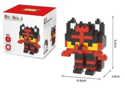 Pkm.store Pokemon Bausteine-Klemm-Baustein Figuren - Feurigel, Endivie, Karnimani, Ho-Oh, Bauz, Robball Oder Flamiau