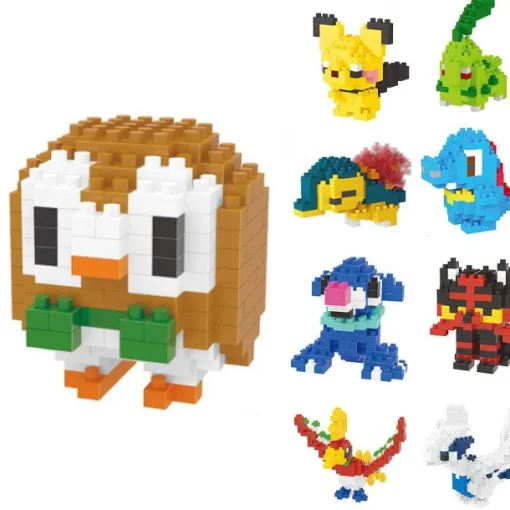 Pkm.store Pokemon Bausteine-Klemm-Baustein Figuren - Feurigel, Endivie, Karnimani, Ho-Oh, Bauz, Robball Oder Flamiau