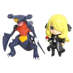Pkm.store Pokemon Figuren-Knakrack / Garchomp & Cynthia Set Pokemon Figur (Ca. 10Cm)