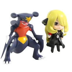 Pkm.store Pokemon Figuren-Knakrack / Garchomp & Cynthia Set Pokemon Figur (Ca. 10Cm)