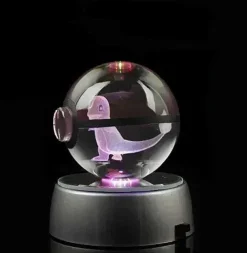 Pkm.store Sonstiges Merchandise-Kristall Pokeball Mit 3D Effekt Realxo Mewtu Pikachu Uvm.