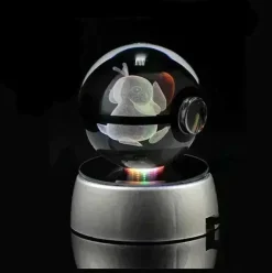 Pkm.store Sonstiges Merchandise-Kristall Pokeball Mit 3D Effekt Realxo Mewtu Pikachu Uvm.