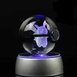 Pkm.store Sonstiges Merchandise-Kristall Pokeball Mit 3D Effekt Realxo Mewtu Pikachu Uvm.