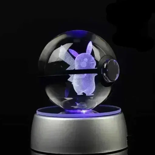 Pkm.store Sonstiges Merchandise-Kristall Pokeball Mit 3D Effekt Realxo Mewtu Pikachu Uvm.